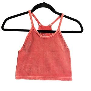 FP Movement Happiness Runs Crop Tank Top in Rust (Color Discontinued)